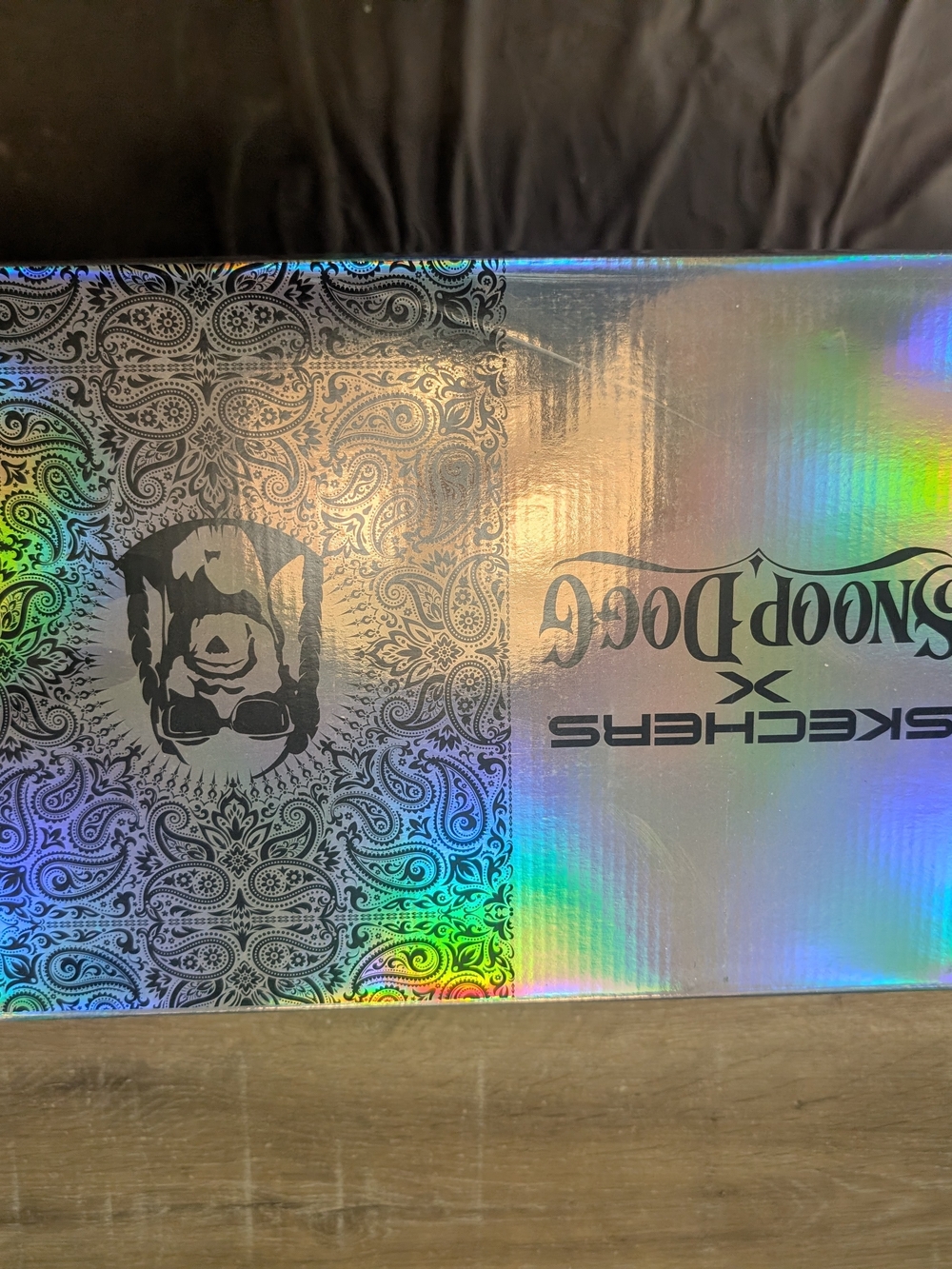 Skechers x Snoop Dogg Slip-Ins - Black/Gold Paisley Sneaker (With OG Box)